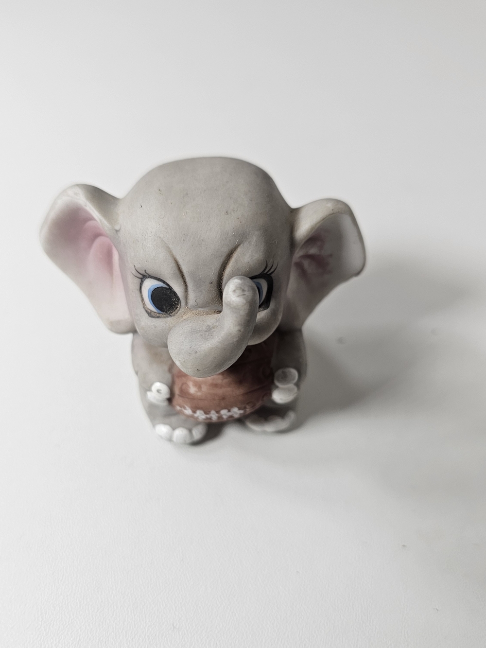Enesco Football Player Ceramic Elephant